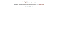 Tablet Screenshot of bitpuzzle.com